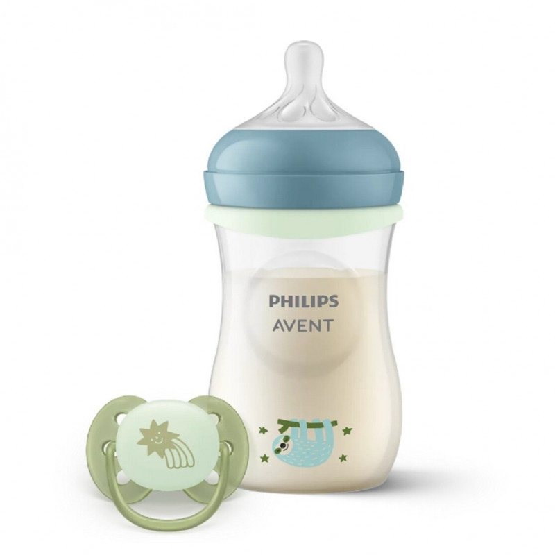 Avent set natural response night time-flašica sa v 