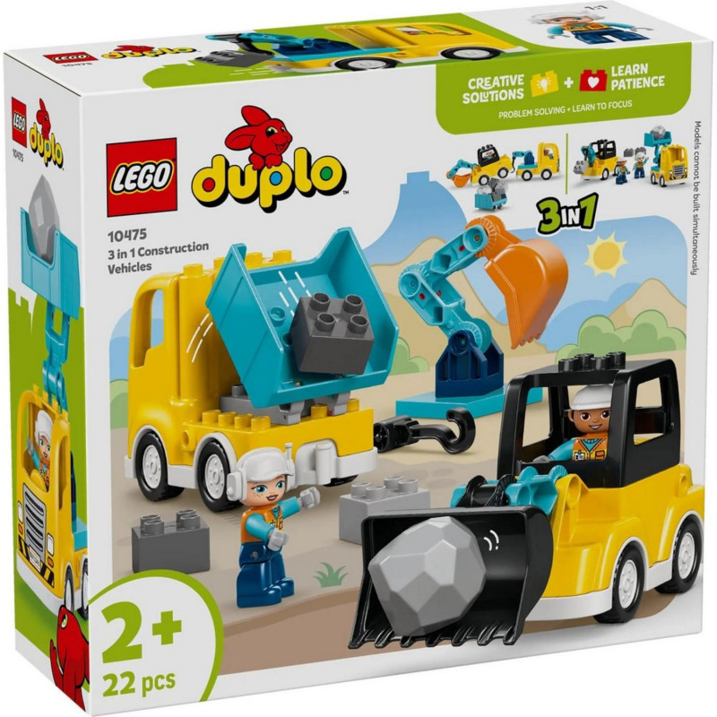 Lego Duplo 3 In 1 Construction Vehicles 