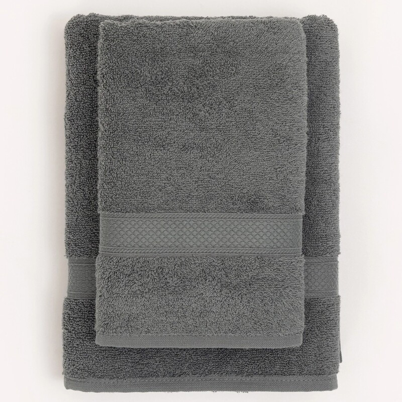 Stefan set peškira 50x85 i 70x140, siva 