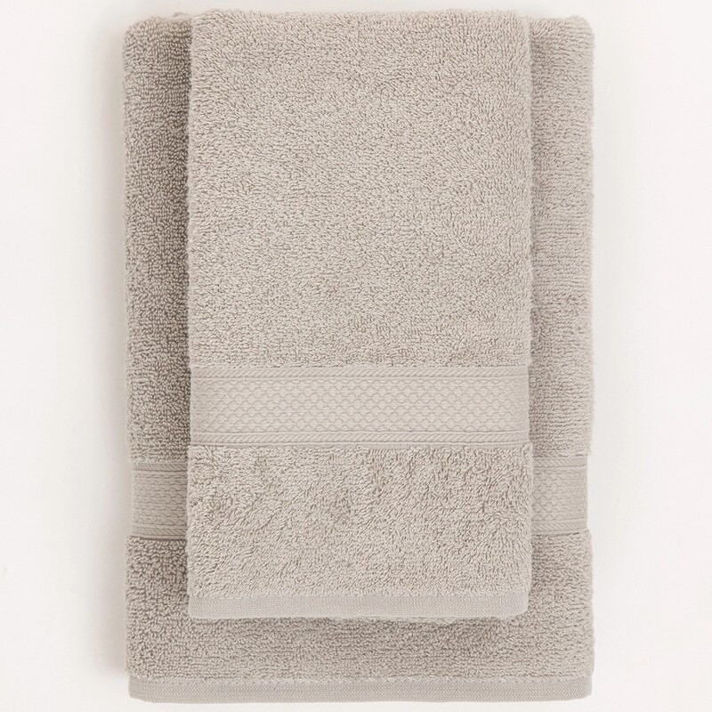 Stefan set peškira 50x85 i 70x140, svetlo siva 