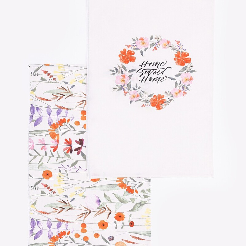 Stefan set kuhinjskih krpa 2/1, Cvetni venac 