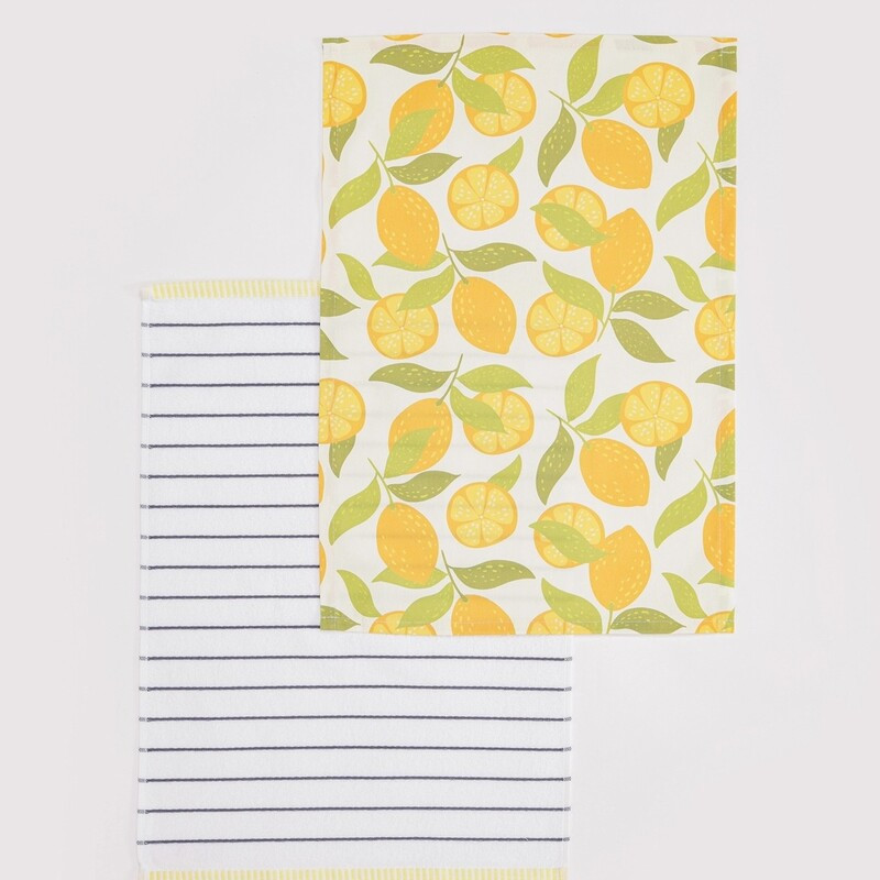 Stefan set kuhinjska krpa i kuhinjski peškir,limun 