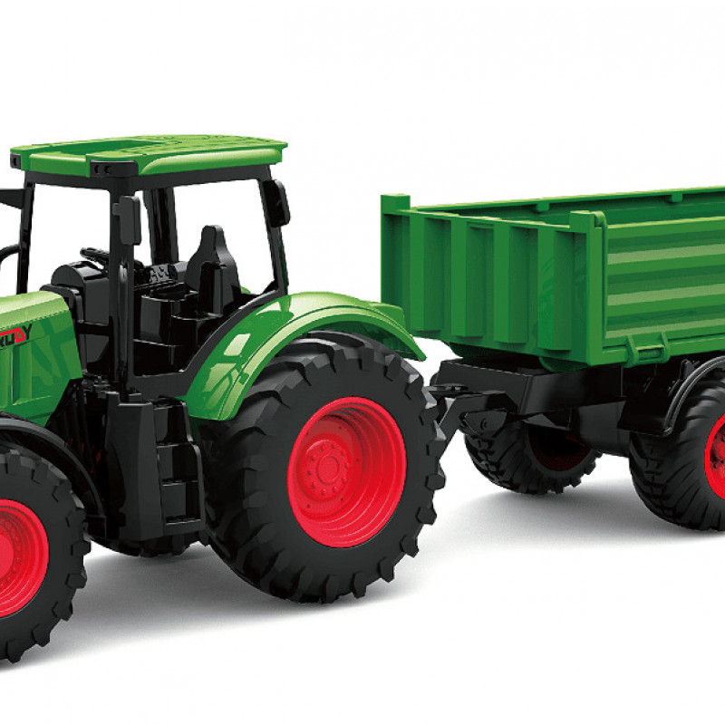 Cute&Cool traktor sa prikolicom 1:24, zeleni 