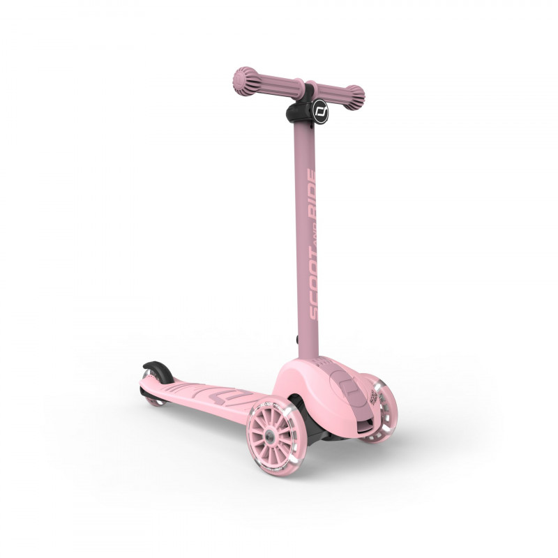 Scoot&Ride Trotinet Highway kiks 3s Rose Led 