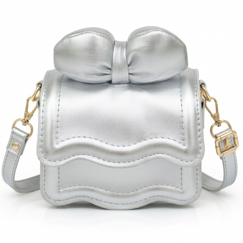 Lillo&Pippo torbica sa mašnom srebrna 