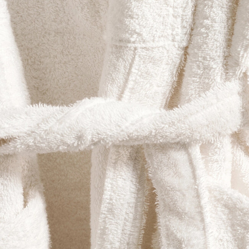 Stefan bademantil šal kragna, bela 