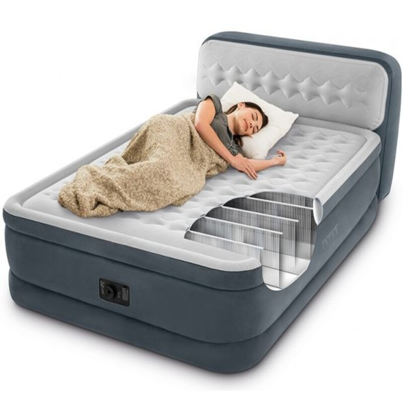 Intex Queen Delux krevet sa ugrađenom pumpom 