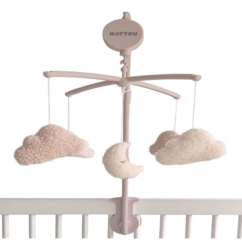 Nattou muzička vrteška mesec i oblaci Teddy 