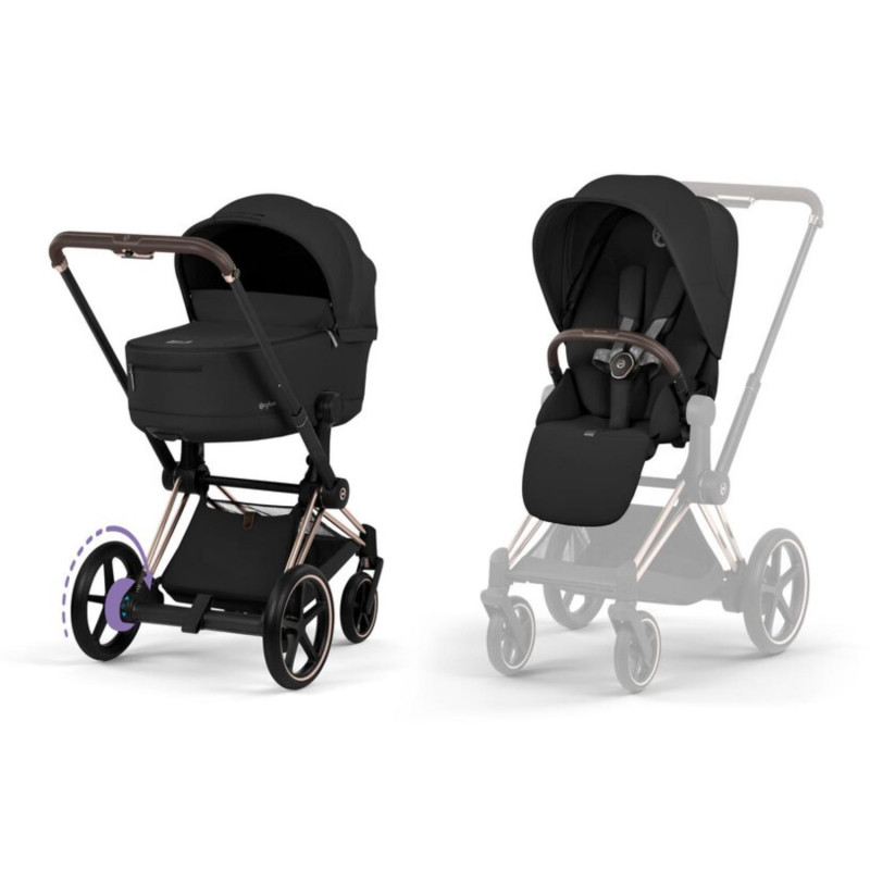 Cybex duo sistem ePriam, Sepia Black (rosegold) 