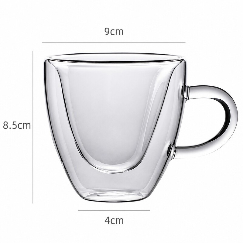 Cute&Cool HOME šolja sa duplim dnom srce 250ml 