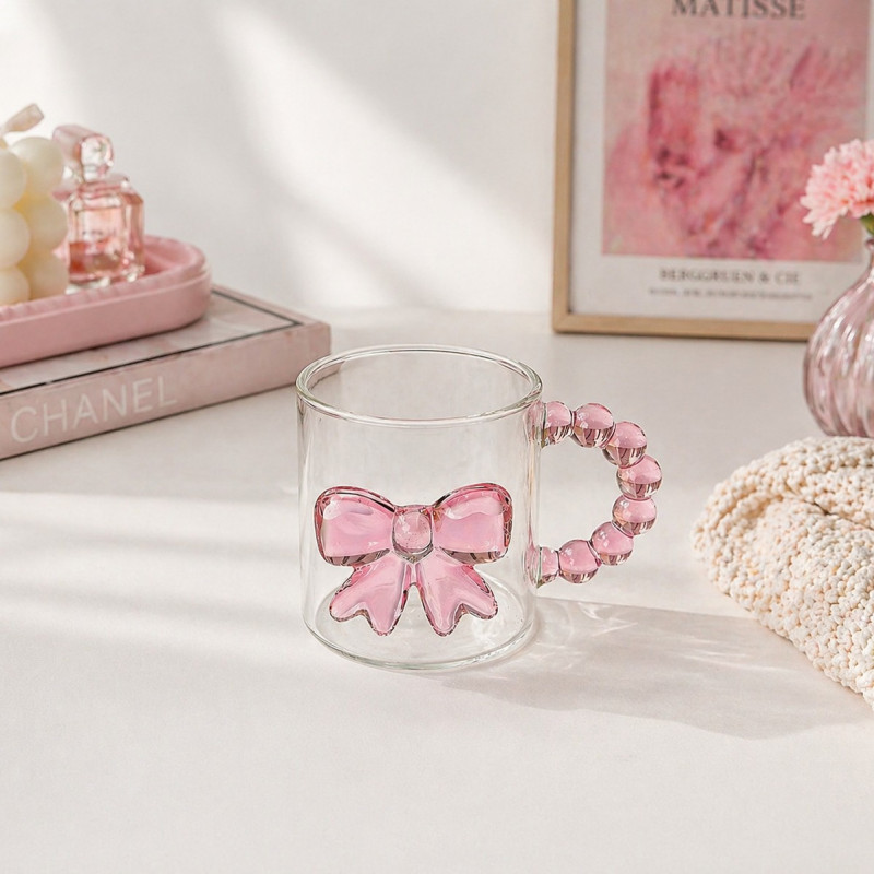 Cute&Cool HOME Staklena čaša srce 300ml 