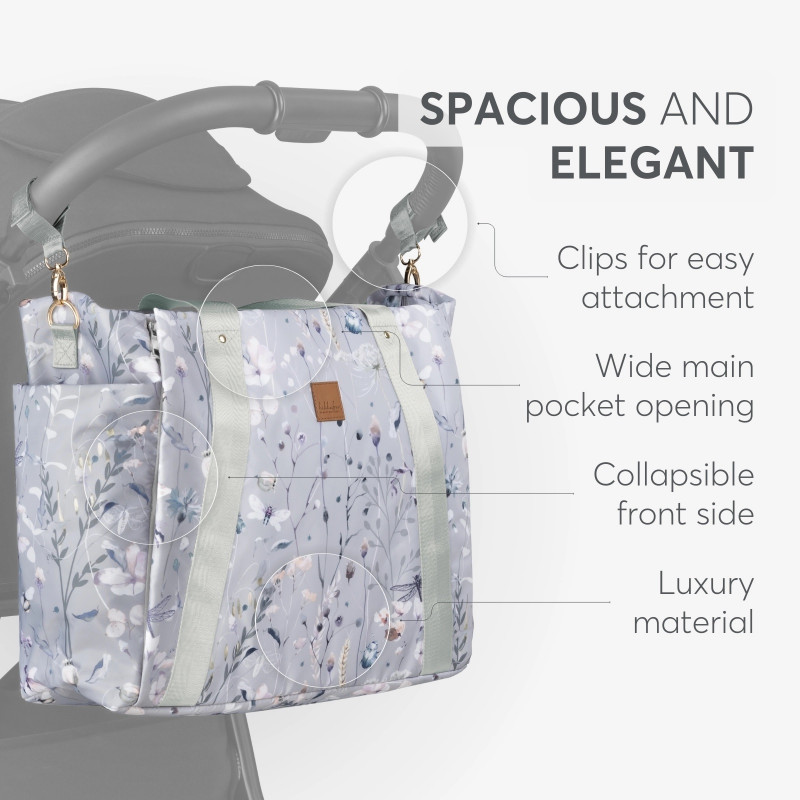 Kikka Boo torba za mame Florence garden Grey 