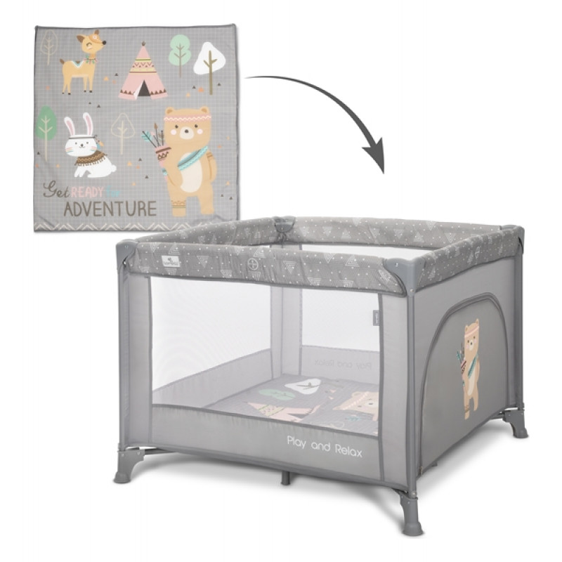 Lorelli ogradica za bebe Play & Relax,Grey adventu 