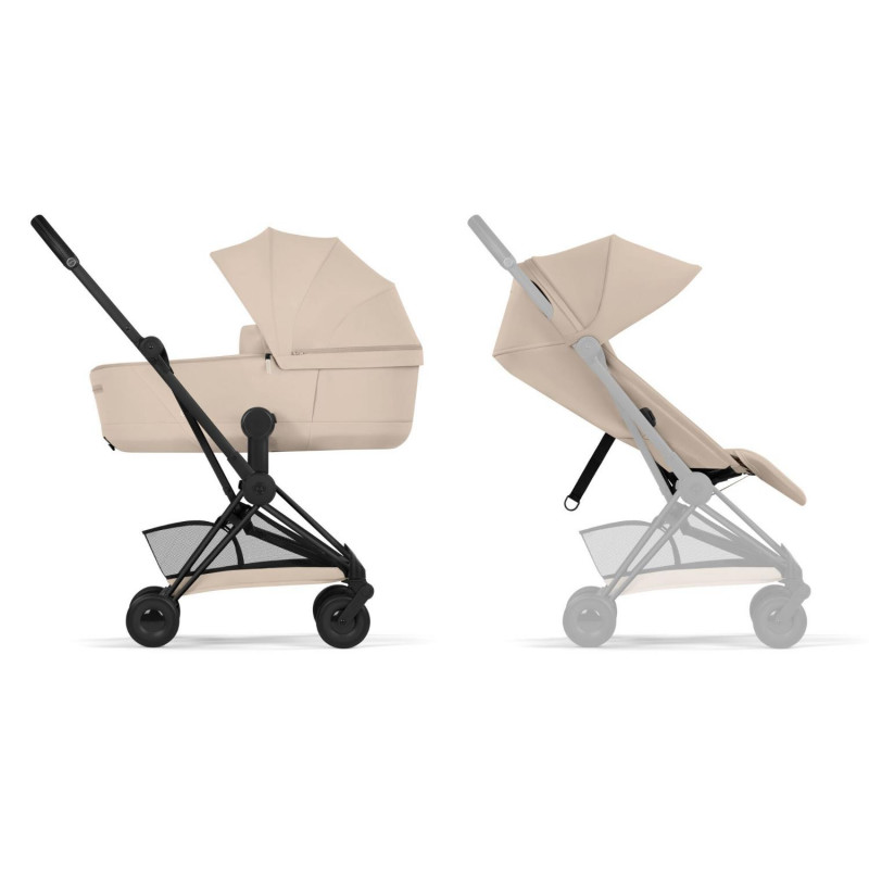 Cybex duo sistem Coya, Cozy Beige (mattblack ram) 