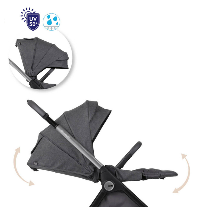 Chicco kolica Bellagio 2, Black satin 