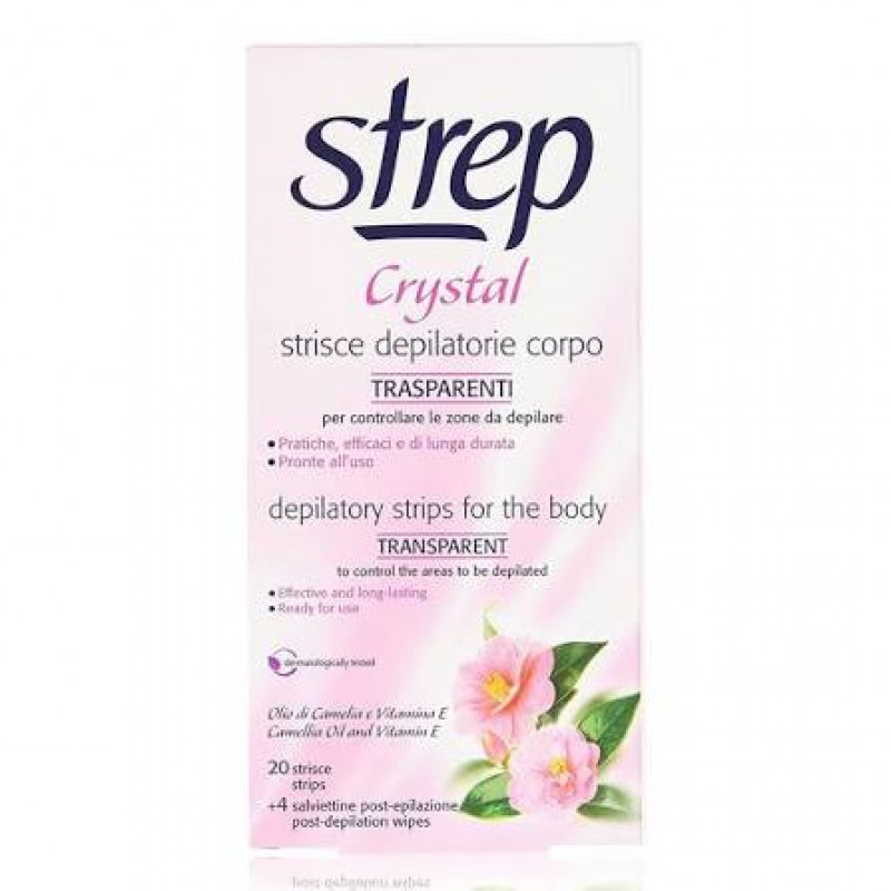 Strep Crystal trake za depilaciju tela 20kom 