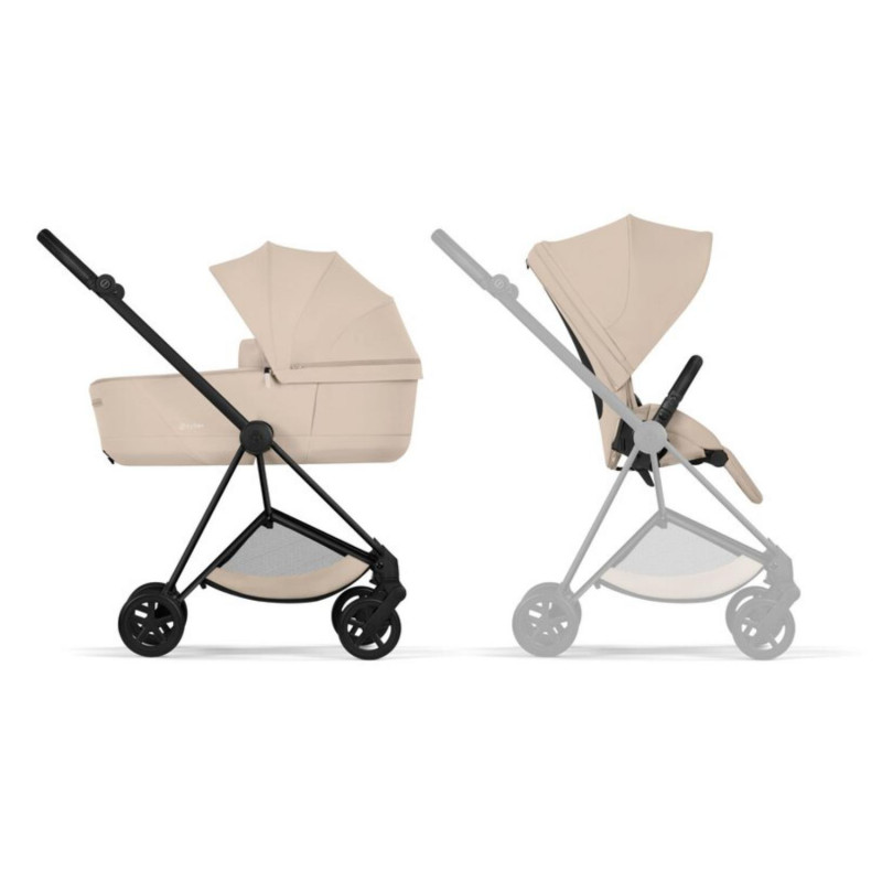 Cybex duo sistem Mios 4.0. Cozy Beige (matt black) 