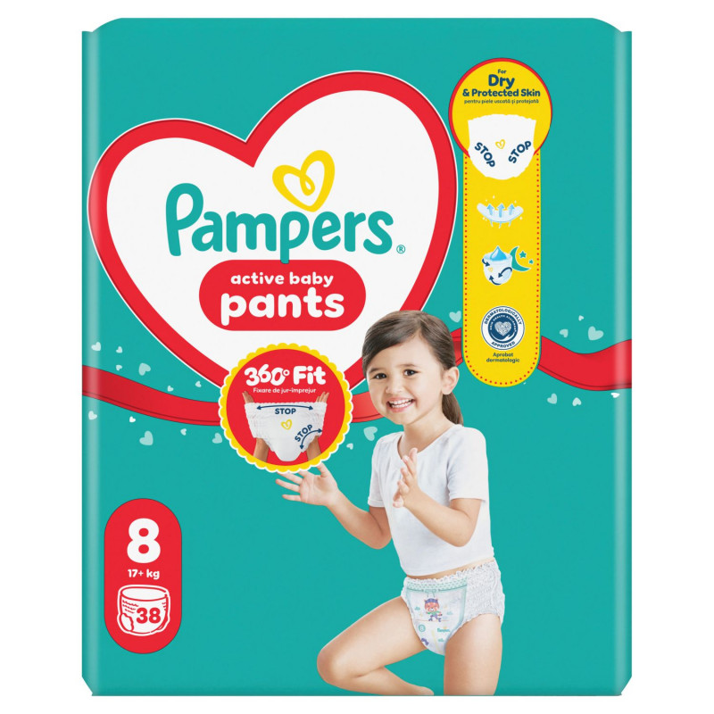 Pampers pants pelene GP 8  17kg+ 38kom 