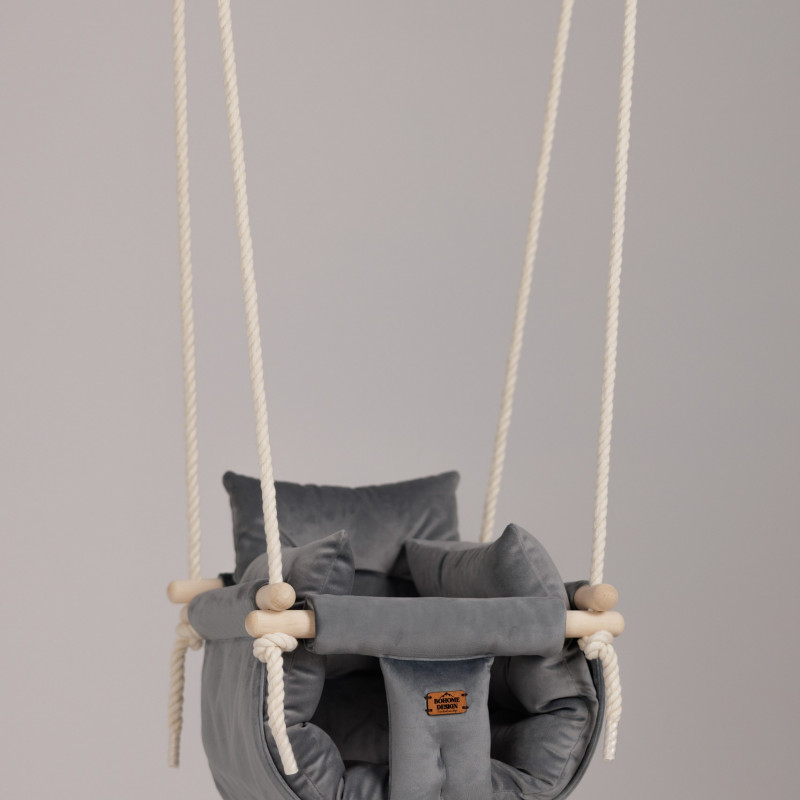 Bohome Classic Elephant Gray – sobna ljuljaška za bebe i decu 