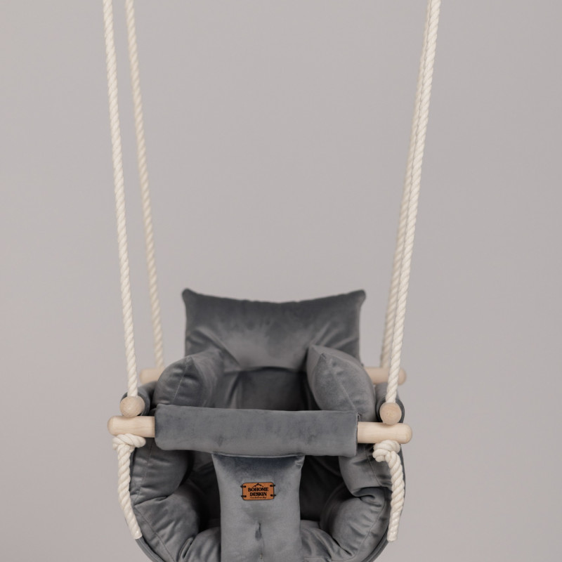 Bohome Classic Elephant Gray – sobna ljuljaška za bebe i decu 