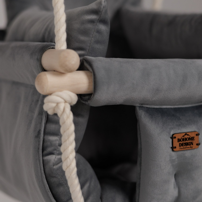 Bohome Classic Elephant Gray – sobna ljuljaška za bebe i decu 