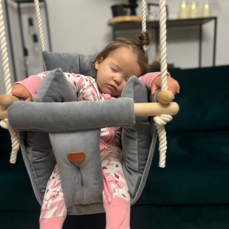 Bohome Classic Elephant Gray – sobna ljuljaška za bebe i decu 