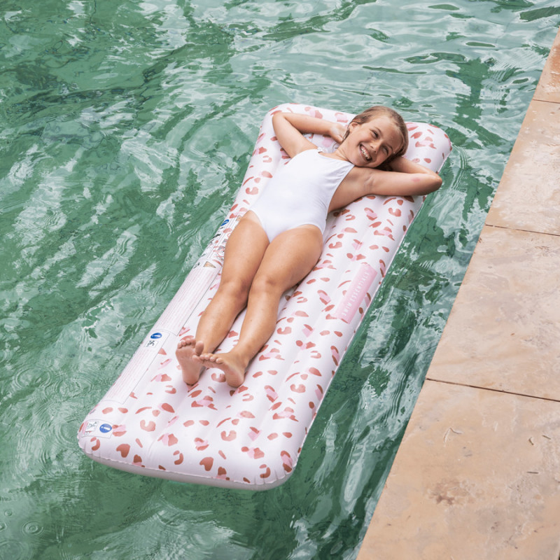 Swim Essentials dušek leopard roze 