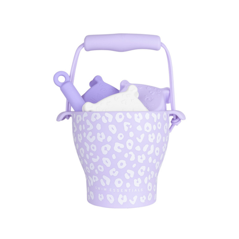 Swim Essentials set za plažu lila leopard 