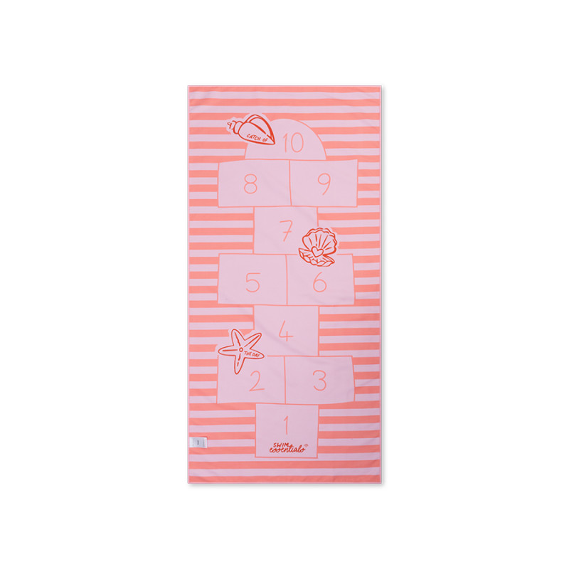 Swim Essentials peškir za plažu roze, 135x65 cm 