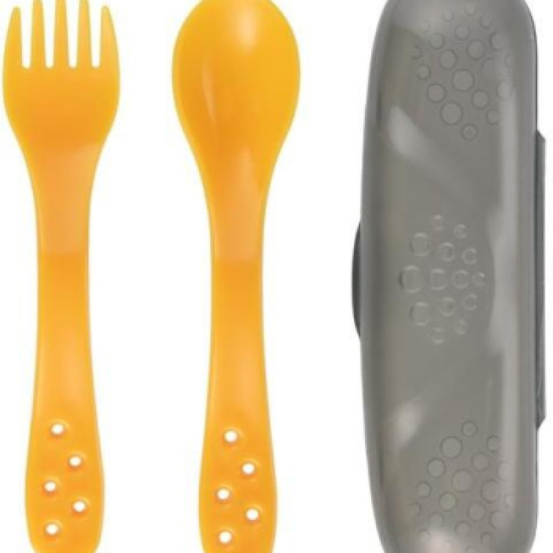 Canpol putni set kašika i viljuška 74/019 yellow 