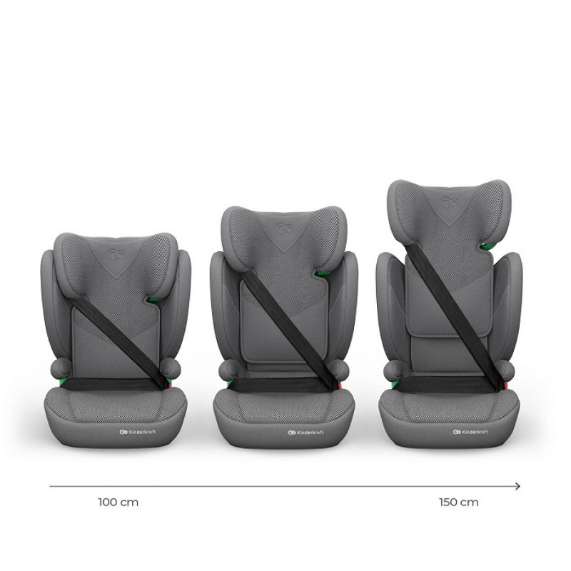 Kinderkraft a-s Junior Fix2(100-150cm)i-size Grey 