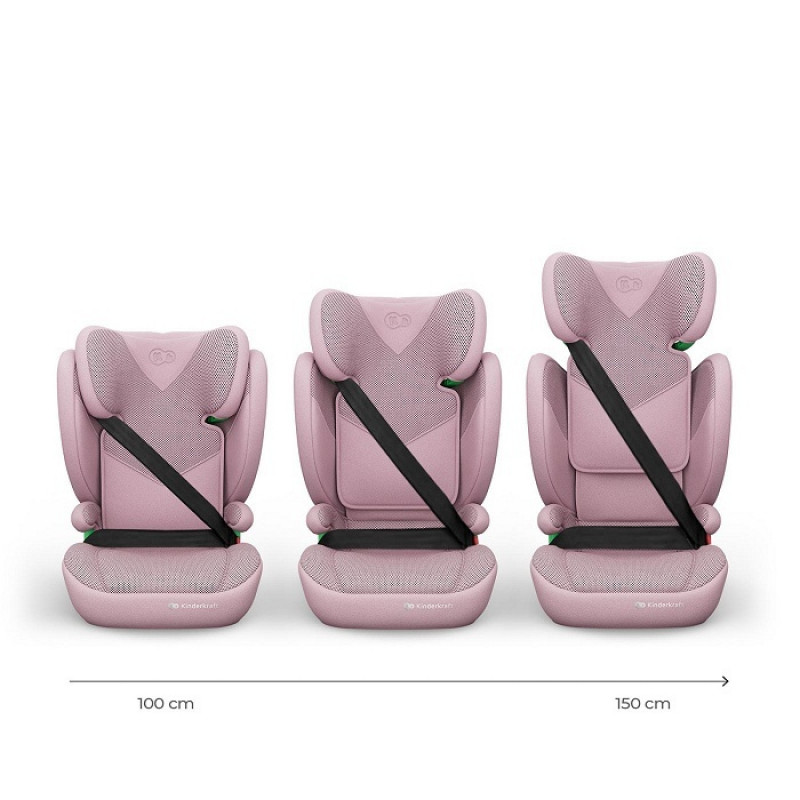 Kinderkraft a-s Junior Fix2(100-150cm)i-size Pink 