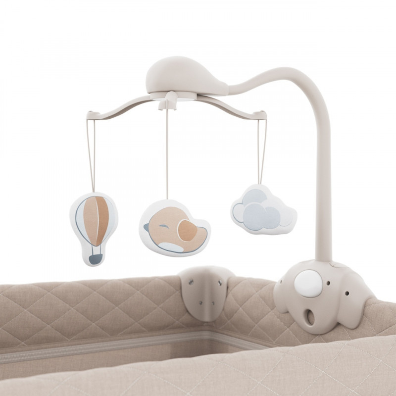 Kinderkraft prenosivi krevetac Leody Up 2u1 Beige 