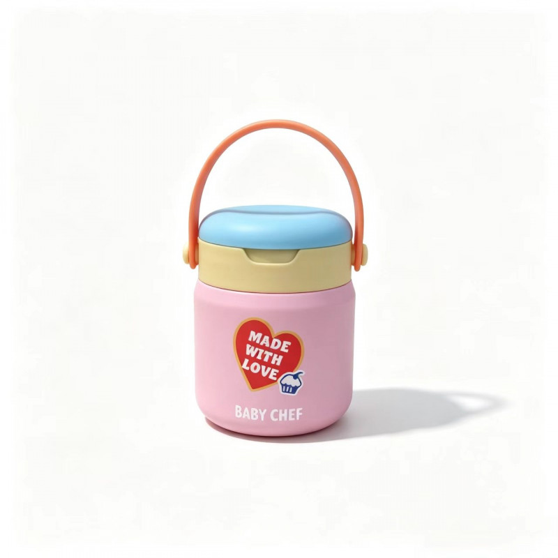 Baby Chef termo posuda za hranu roze 350ml 