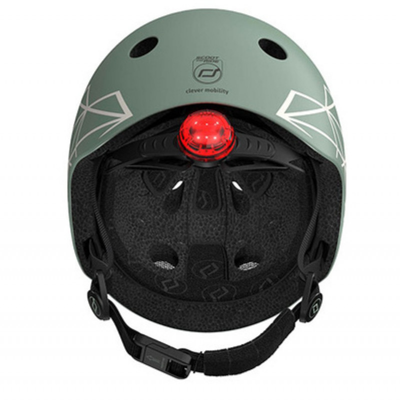 Scoot&Ride Kaciga XXS Green lines 