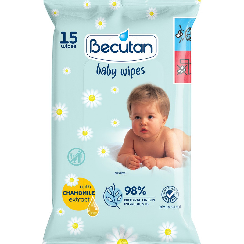 Becutan baby vlažne maramice 15 kom 