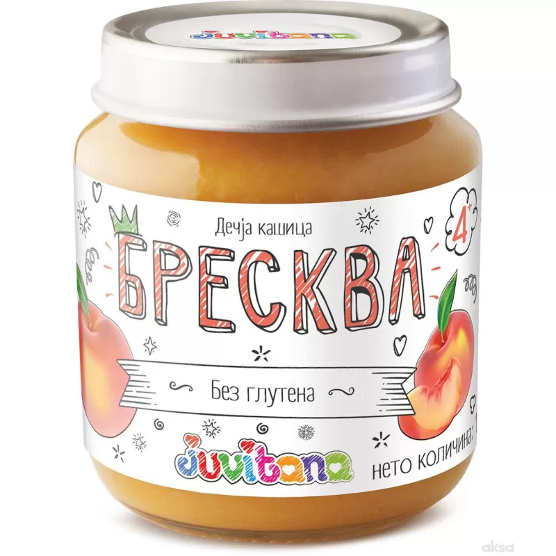 Juvitana kašica breskva 128g