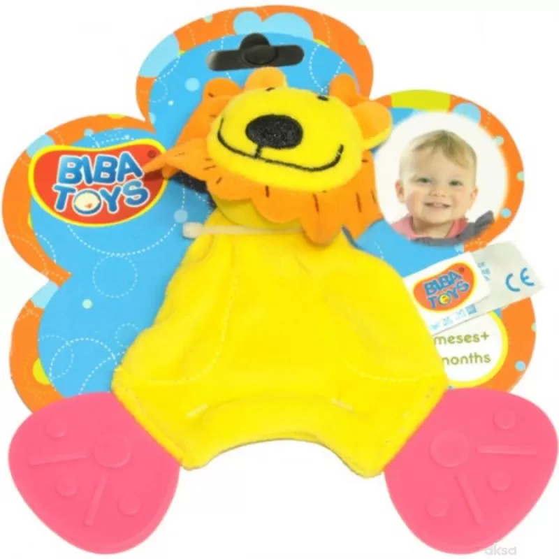 Biba Toys zvečka glodalica - kuca, lav i kravica
