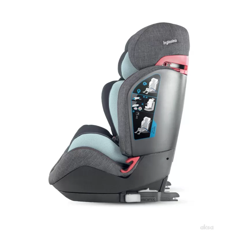 Inglesina a.s. Gemino i-Fix 1/2/3 9-36 kg Grey