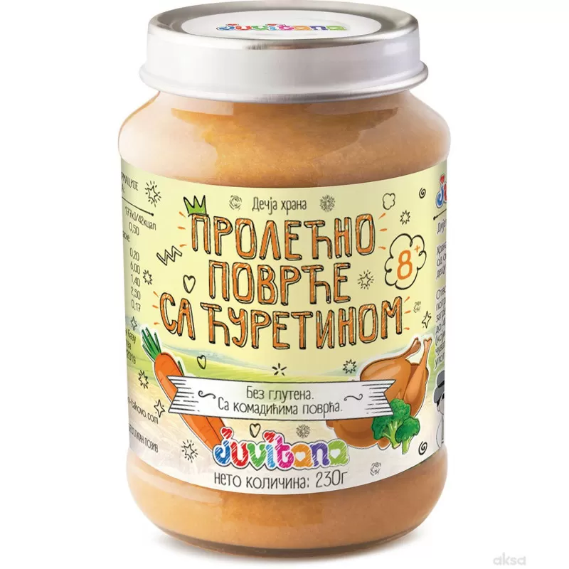 Juvitana kašica prolećno povrće sa ćuretinom 230g