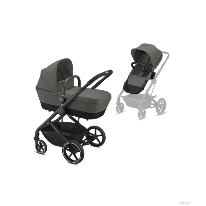 Cybex Balios S 2u1 crni ram, Soho Grey