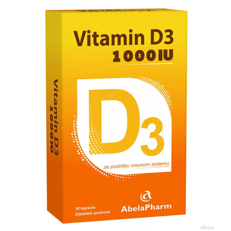 Abela Pharm Vitamin D3 1000 IU