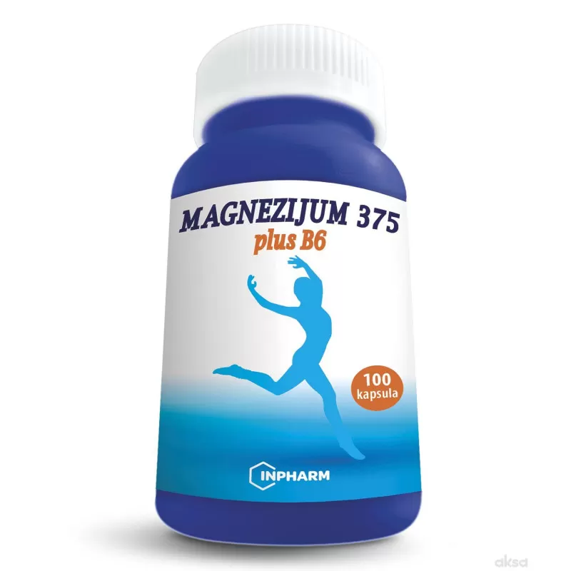 Magnezijum 375 plus B6, 100 kapsula