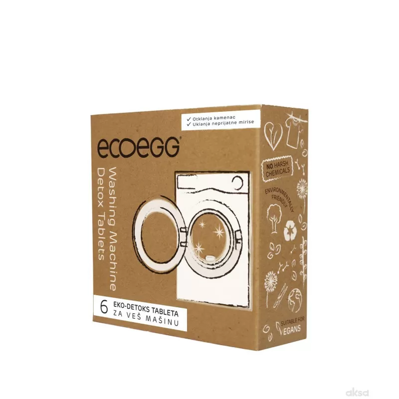 ECOEGG 3u1 eko-detoks tablete za veš mašinu, 6 tableta