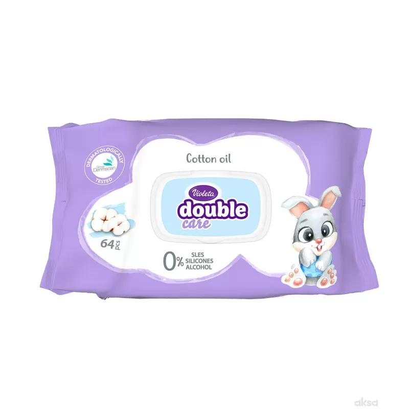 Violeta vlažne maramice ulje od pamuka 64kom