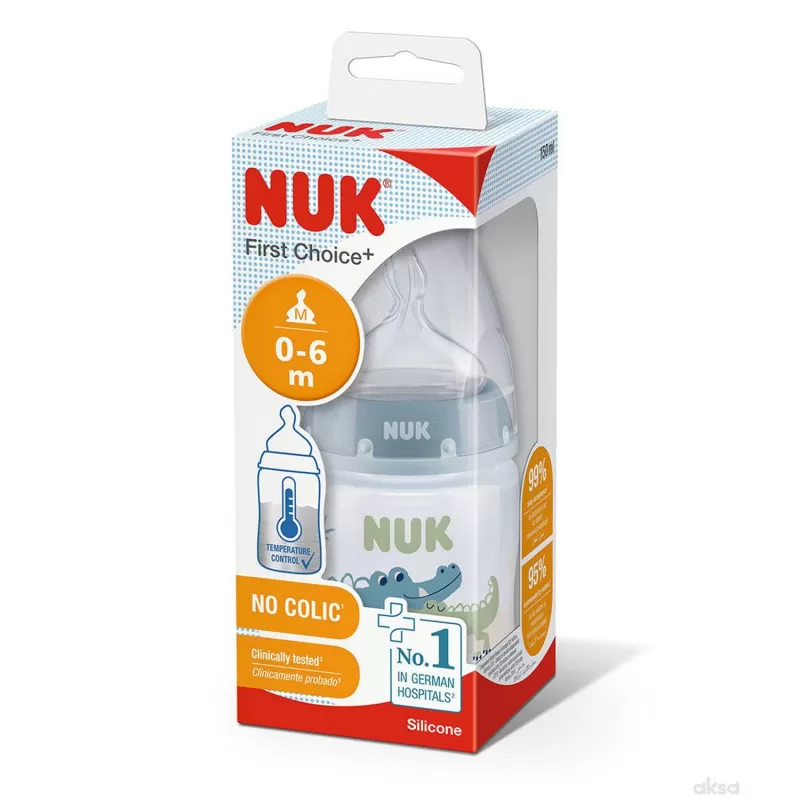 Nuk flašica plastična 150ml 0-6m sa indikatorom