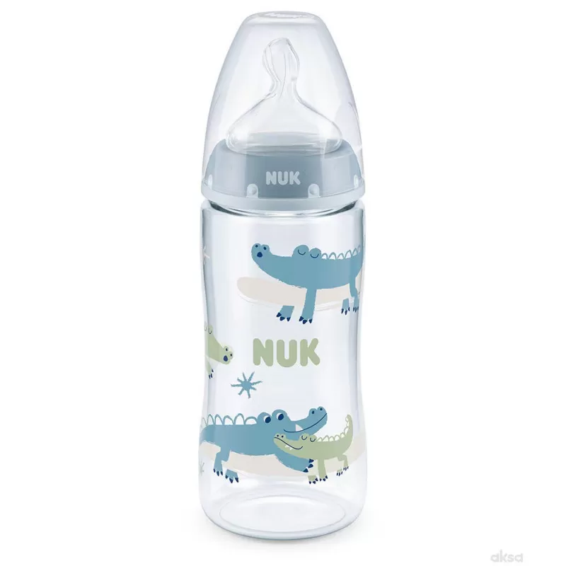 Nuk flašica plastična 300ml 6-18m sa indikatorom