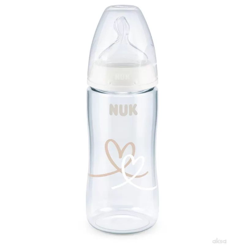 Nuk flašica plastična 300ml 6-18m sa indikatorom