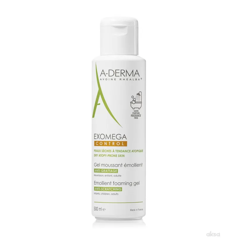 A-derma Exomega Control penušavi gel 500 ml