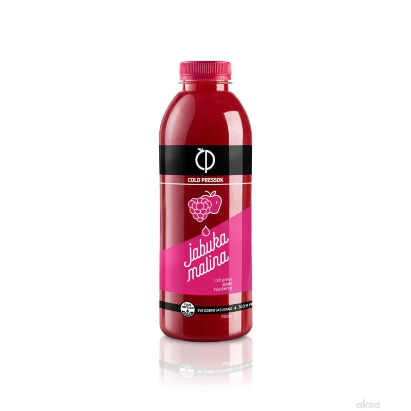 Cold pressok malina jabuka hladno ceđeni sok 750ml